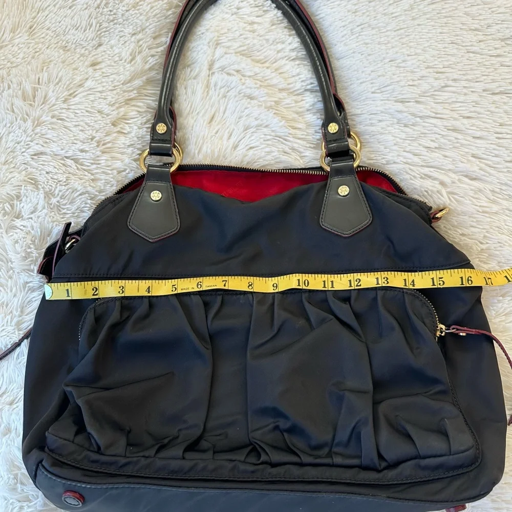 MZ WALLACE Jane Bedford Black Nylon Shoulder Tote Bag Travel Work Satchel
